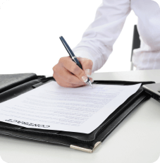 Professional title company closing